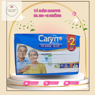 [CÓ TẶNG 2 MIẾNG]Tã Dán Caryn Siêu Thấm Size XL 10/20 Miếng vòng bụng 68-122cm mẫu mới