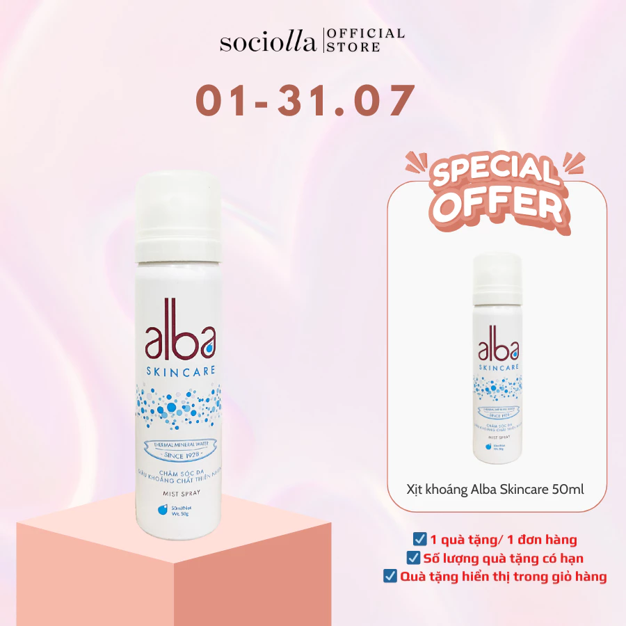 Xịt Khoáng Chăm Sóc Da Giàu Khoáng Chất Thiên Nhiên Alba Skincare_Facial Mist Spray Adult