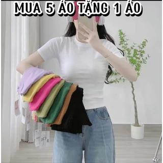 Áo Thun Trơn Cổ Tròn Tay Ngắn Bigsize Chất Thun Gân Lụa Cao Cấp NC05 - Nhi Clothing