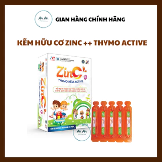 Gel uống Bổ Sung Kẽm Cho Bé Biếng Ăn, Vitamin Khoáng Chất ZINC ++ THYMO KẼM ACTIVE - Hộp 20 Ống