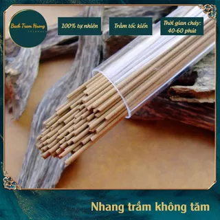 Nhang Trầm Hương Không Tăm Cao Cấp, Hương Thơm Dịu Nhẹ Tự Nhiên 100% Dùng Xông Nhà, Tẩy Uế, Thiền