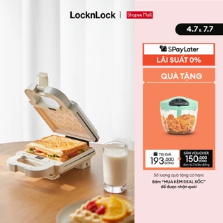 Máy kẹp nướng bánh Lock&Lock Bianco Sandwich maker Màu ngà EJB126IVY