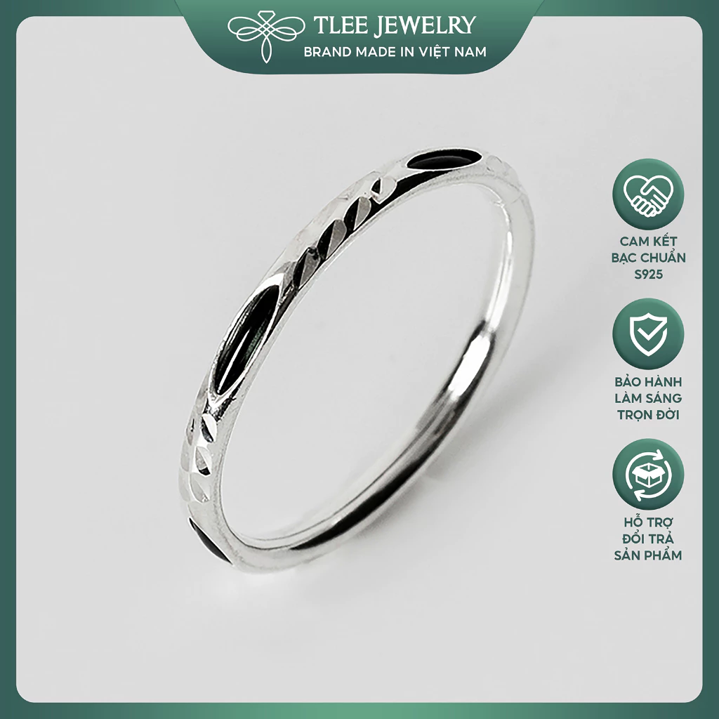 Nhẫn bạc TLEE lông voi nhân tạo cầu may mắn TLEE JEWELRY A0248