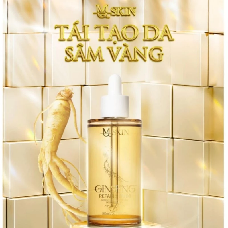 Serum Tái Tạo Da Sâm Vàng MQSKIN 80ml ( Ginseng repair serum)