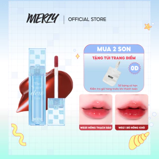 [NEW][Ver 4] Son Tint Bóng Hàn Quốc Bền Màu, Lâu Trôi Cho Đôi Môi Căng Mọng, Ẩm Mịn Merzy The Watery Dew Tint 4g