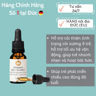 Vitamin D3K2 MK7 Sunday Natural 20ml của Đức