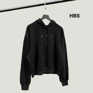 Áo Hoodie HBS LIGHTWEIGHT PRINTED BOXY HOODIE - BLACK