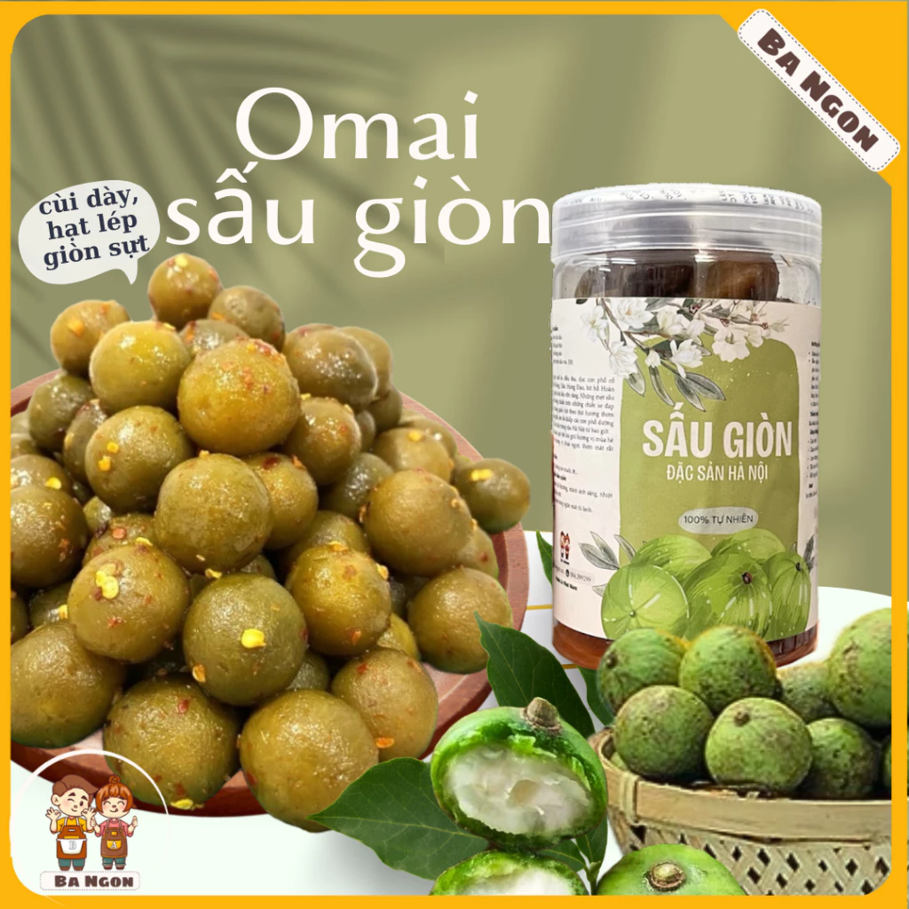 Omai sấu Hà Nội - omai sấu chua cay được làm từ sấu bánh tẻ cùi dày, giòn sựt