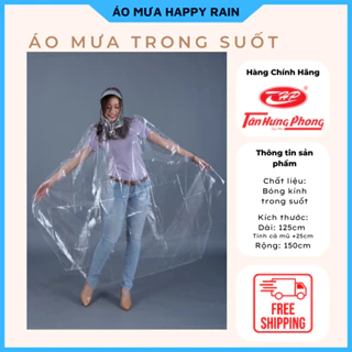 Áo Mưa Trong Suốt Tân Hưng Phong Hàng Chính Hãng