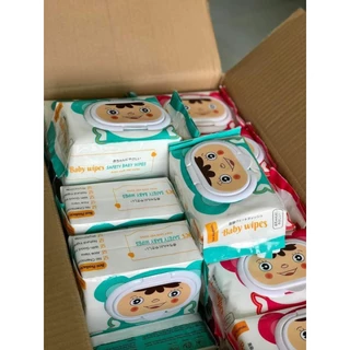 [Tặng 1 gói khăn ướt bỏ túi] Combo 10 gói khăn ướt Baby wipes không mùi 250g khối lượng cân nặng 600g