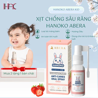 2 Hộp xịt chống sâu răng cho bé Hanoko Abera 40ml