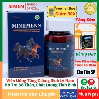 Viên Uống Minh Men Tăng Cường Sinh Lý Nam Giới Hỗ Trợ Bổ Thận Tráng Dương Tăng Cường Sinh Lực Phái Mạnh An Toàn Sức Khỏe