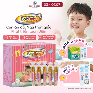 Siro Ăn Ngủ Ngon BobBaby Dân Khang cải thiện biếng ăn giúp bé ăn ngon ngủ sâu giấc