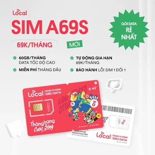 Sim Local 4G Mobifone [Miễn phí Tháng đầu] Tự Chọn số, Sim iTel Gọi Nội mạng Vinaphone Miễn phí