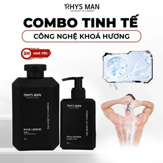 Combo Sữa tắm gội nam 3in1 350ml & Dung dịch vệ sinh nam 120ml RHYS MAN