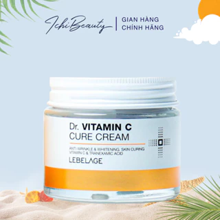 Kem trắng da mặt Lebelage Dr. Vitamin C Cream dưỡng trắng cấp ẩm mờ thâm giảm sạm nám Vitamin C Niacinamide IchiBeauty