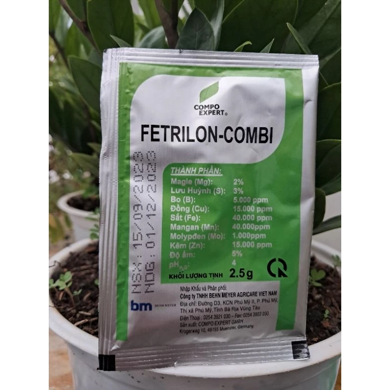 Phân bón vi lượng Fetrilon-Combi BM Đức gói 2.5g