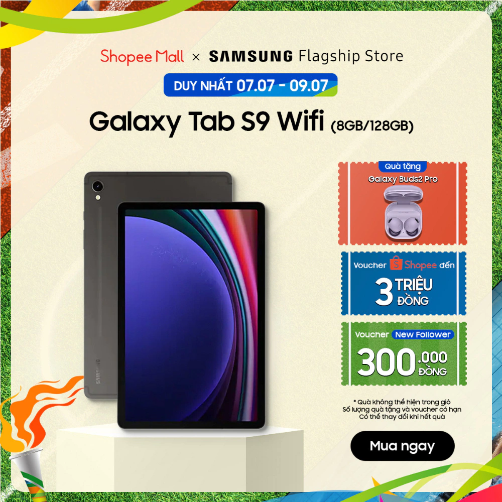 Máy tính bảng Samsung Galaxy Tab S9 Wifi 8GB_128GB