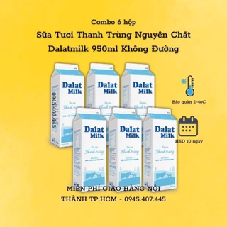 Combo 6 hộp Sữa Tươi Thanh Trùng Dalatmilk 950ml