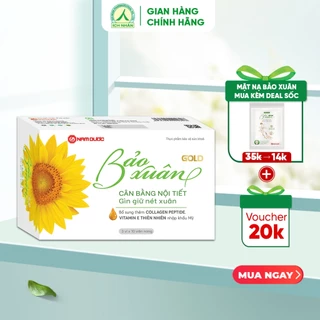 Viên uống Bảo Xuân Gold tăng cường nội tiết tố nữ, cải thiện sinh lý nữ, làm đẹp da, chống lão hóa (Hộp 30 viên)