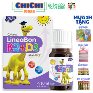 LINEABON K2D3 nhập khẩu châu âu,chứa mk7 tinh khiết,Hấp thu canxi, phòng bệnh coi xương, bé phát triển toàn diện