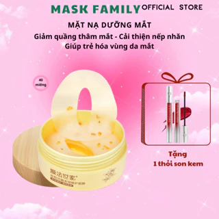 Mask Family mặt nạ dưỡng mắt làm tan bọng mắt làm mờ nếp nhăn quầng thâm mắt lọ 70ml (40 miếng)