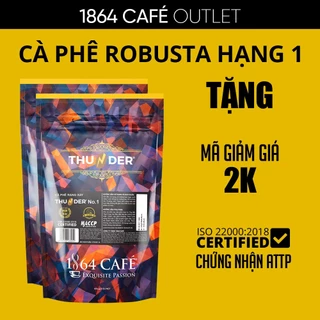 Combo 02 Bao Cà Phê Rang Xay Thunder No.1 Trọng lượng 454g - 1864 CAFÉ