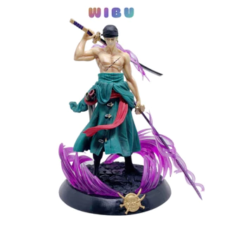 Mô hình One Piece Zoro dáng đứng có 2 đầu 3 vòng hắc kiếm cao 21cm nặng 800gram bản cao cấp , figure mô hình anmie