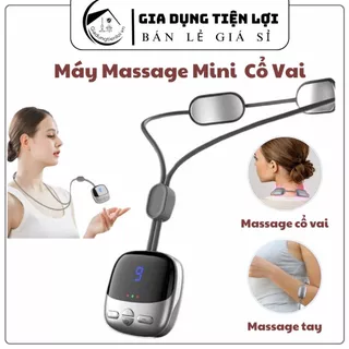 Máy massage cổ vai gáy xung điện MMS97, máy mini đeo cổ 9 chế độ massage đa năng - Gia dụng tiện lợi