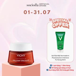 Kem Dưỡng Collagen Cải Thiện Dấu Hiệu Lão Hóa VICHY Collagen Liftactiv Collagen Specialist 50ml