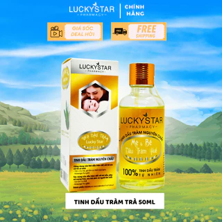 Tinh Dầu Tràm Nguyên Chất Mẹ và Bé Lucky Star 50ml