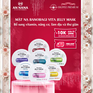 Mặt nạ Banobagi Vita Jelly Mask làm dịu và thư giãn da - Hộp 10 miếng