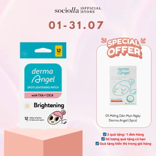 Miếng Dán Mụn Derma Angel Acne Spot Lightening Patch 12 Miếng