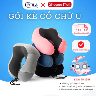 Gối chữ U kê cổ cao su non CECILA cho văn phòng và du lịch, chất liệu cao cấp mềm mại nhỏ gọn tiện dụng dễ dàng mang đi.