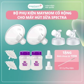 Bộ Phụ Kiện Máy Hút Sữa Spectra Thương Hiệu Maymom, Phễu Hút Sữa Size Từ 10-32mm