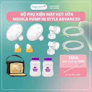 Bộ Phụ Kiện Máy Hút Sữa Medela Pump In Style Advanced, Thương Hiệu Maymom, Phễu Size Từ 10-32mm