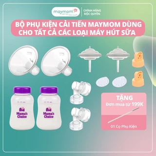 Phụ Kiện Hút Sữa Maymom Dùng Cho Bình Sữa Cổ Hẹp, Thay Thế Máy Medela MaxFlow, Sonata, Freestyle, Swing Maxi...