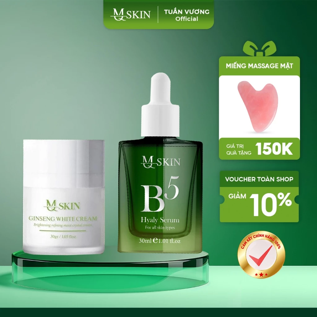 Combo Serum B5 + Kem Face Nhân Sâm x2 - Hàng Chính Hãng