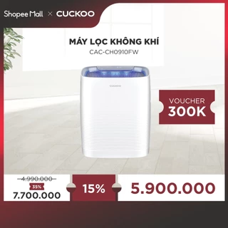 Máy lọc không khí và tạo ẩm Cuckoo CAC-CH0910FW/WHCRVN(S) diện tích 30m2 Lọc bụi mịn - Hàng chính hãng