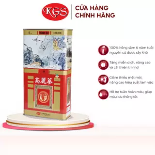 Hộp Thiếc 150g Hồng Sâm Củ Khô Hàn Quốc KGS Korean Ginseng Story (6-10 củ & 11-15 củ)