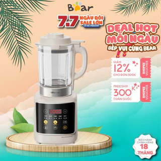 Máy làm sữa hạt đa năng 1.75L Bear PBJ-D10T1 -Công suất 1000W- Nấu sữa đậu nành, xay sinh tố-Hàng chính hãng BH 18 tháng