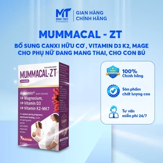 Mummacal ZT - Bổ Sung Canxi Hữu Cơ, Vitamin D3 K2, Mage Cho Phụ Nữ Đang Mang Thai,Cho Con Bú.