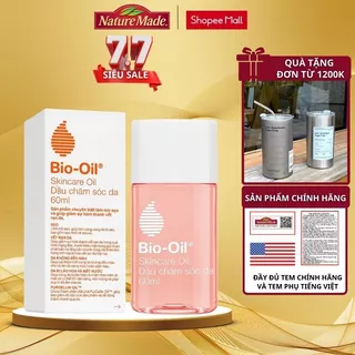 Tinh dầu chống rạn da Bio Oil 60ml hỗ trợ giảm rạn da, mờ sẹo và hết thâm da trong thời kỳ mang thai và sau sinh