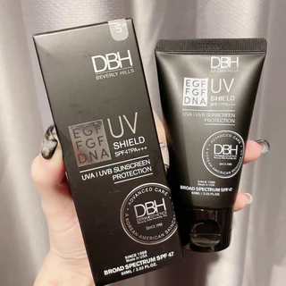 Kem chống nắng DBH EGF UV SHIELD SPF50+ PA +++ 60ml bản Mỹ ngăn ngừa lão hoá nâng tông nhẹ