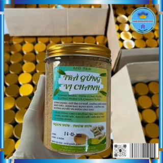 Trà Gừng Vị Chanh, Hủ 500gr, Thực Phẩm Đất Việt