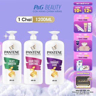 Dầu Gội PANTENE chai 1200ml Ngăn Rụng Tóc/ Mượt Mà Óng Ả / Chăm Sóc Hư Tổn