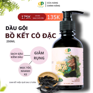 Dầu Gội Thảo Dược Bồ Kết Cô Đặc 250ml - Tóc Dài Nhanh, Giảm Gãy Rụng, Phục Hồi Hư Tổn, Không Silicon, Không Bết Dính