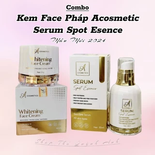 Combo Kem Face Pháp Chữ A và Serum Spot Esence A Cosmetic 20gam Mẫu Mới 2024 - Mỹ Phẩm Phương Anh Acosmetic