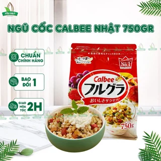 [MỚI T1/25] Ngũ cốc Calbee Nhật Bản hoa quả , trái cây dùng ăn sáng ăn kiêng giảm cân 750G