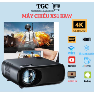 Máy chiếu XS1 chính hãng KAW hệ điều hành android, hỗ trợ video 4K - Máy chiếu văn phòng trường họ